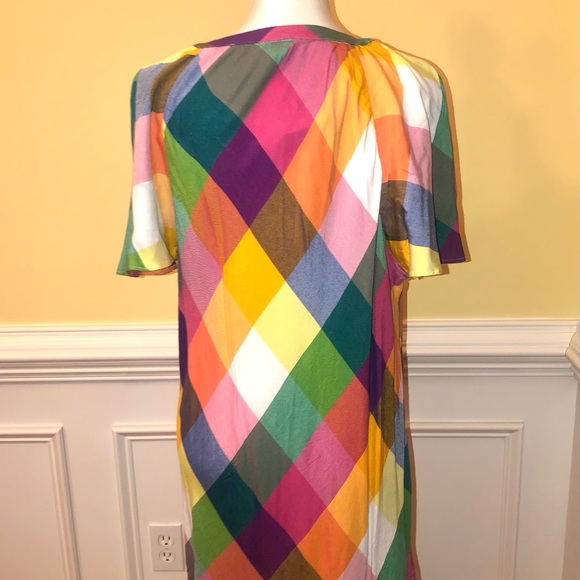 Multicolored plaid dress - Picture 3 of 4